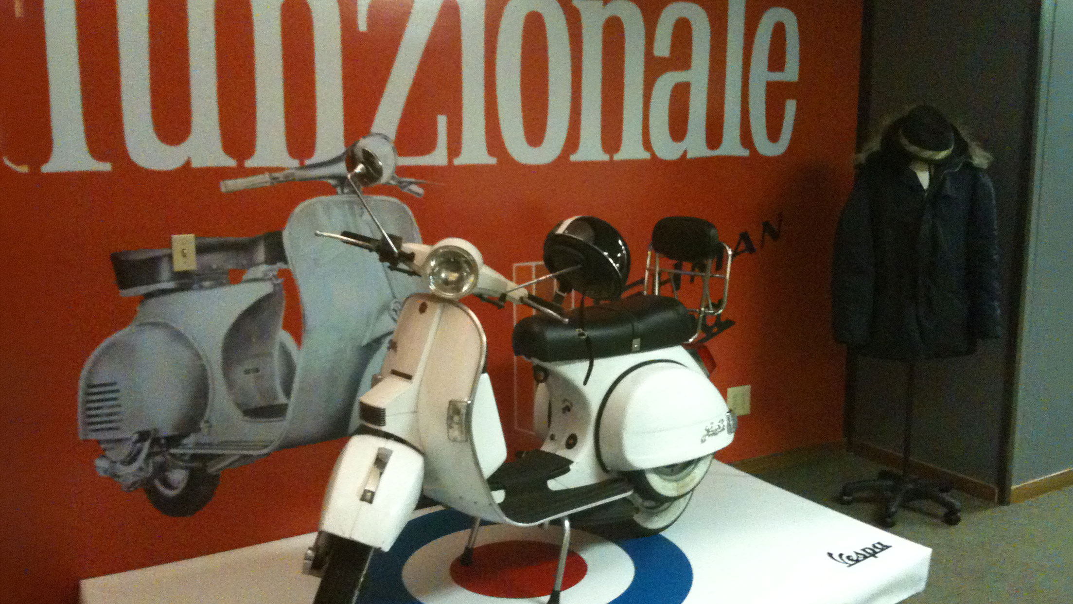 The pitch vignette: Rick Gore's Vespa on a mod target, Arscentia studio, 2011